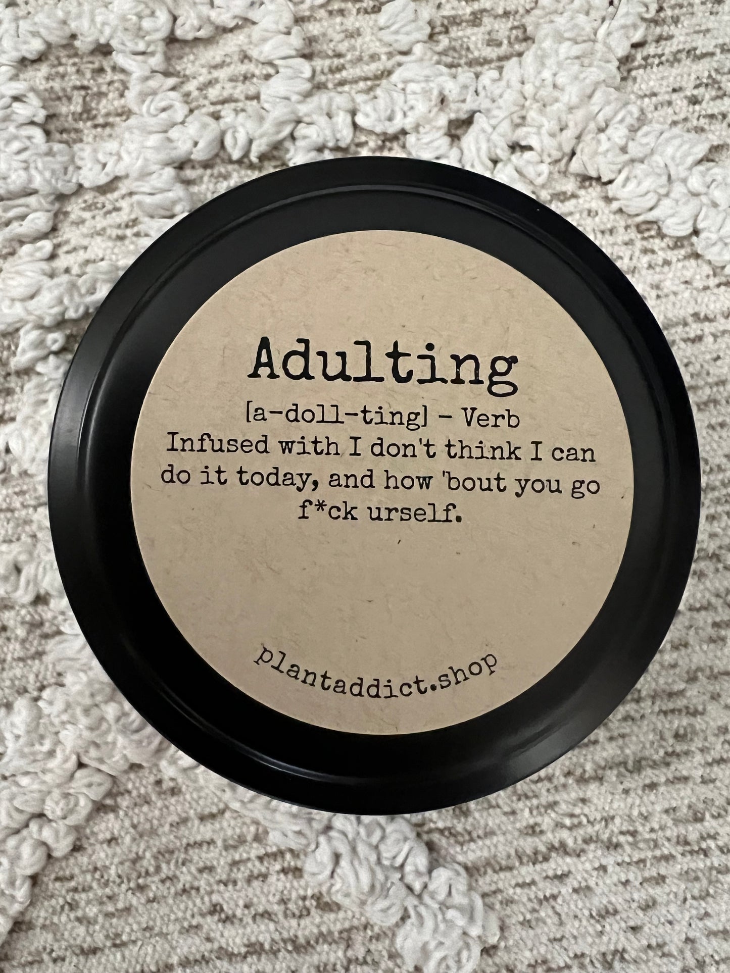 Adulting Candle